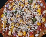A picture of step 7 of Thepla Pizza.