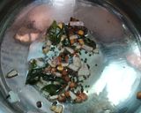 A picture of step 3 of Masala Dosa with Coconut Chutney.