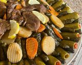 صورة لخطوة 6 من وصفة دوالي وكوسا بحشوة البرغل 😋😋