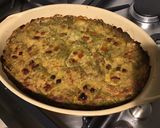 Une image de l'étape 10 de Gratin « skull » au cresson, fanes de radis, haricots blancs, herbes et épices.