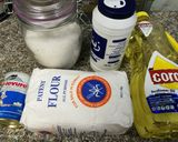 A picture of step 1 of Perfect Pizza dough.