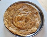 A picture of step 6 of Masala lachchha paratha.