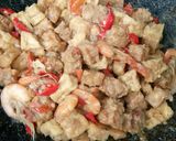 Foto langkah ke 7 dari resep Oseng udang tahu tempe.