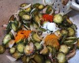 A picture of step 4 of Bitter Gourd (karela) Sabzi.