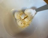 A picture of step 3 of Ladyfingers curry (bhindani kadhi).