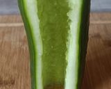 Une image de l'étape 1 de 🌱 Concombre farcie au fromage frais.