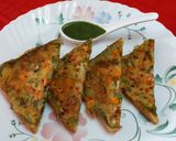 A picture of step 14 of Bread Rava Toast.