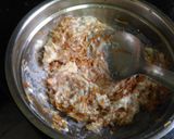 A picture of step 3 of Rice pudding in vermicelli basket.