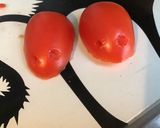 Une image de l'étape 4 de Souris de tomates sur champ de carottes (anchois,câpres, algues et melfor).