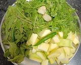 A picture of step 1 of Kache Aam ka Pani (Spicy Water for Pani Puri).