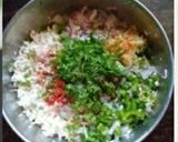 A picture of step 1 of #Holi2022 Paneer bread rolls.