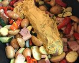 Mustáros rozmaringos kéregben sült sertésszűz, grill zöldségekkel recept fázis 6 fotója