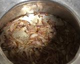 A picture of step 1 of Chicken cubes pulao.