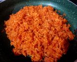 A picture of step 1 of Layered Gajar ka Halwa.