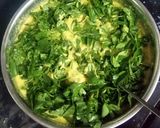 A picture of step 4 of Savory Methi Leaf Cake.