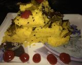 A picture of step 7 of Besan Dhokala.