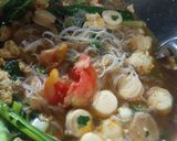 Foto langkah ke 5 dari resep Bihun Kuah Telur.
