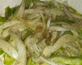 A picture of step 2 of Steak Fajitas with Queso Cheese Sauce.