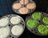 तिरंगा रवा इडली (triranga rava idli recipe in marathi) रेसिपी स्टेप 6 फोटो 