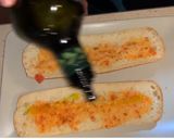 Foto del paso 5 de la receta Bocadillo de pescado, pimientos y berenjena frita