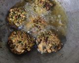 A picture of step 4 of Methi chana daal vada.
