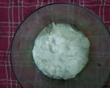 A picture of step 1 of Hung Curd and Mustard Dip.