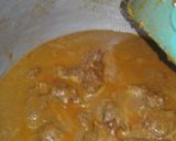 A picture of step 8 of Roghani mutton masala.