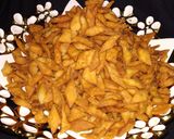 A picture of step 11 of Namak pare.