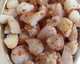 A picture of step 2 of Boiled singhara.
