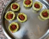 A picture of step 8 of Spinach kapuriya bombs.