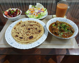 A picture of step 7 of Coconut Layered Chapati #ThemeChallenge#CoconutChapati Challenge.