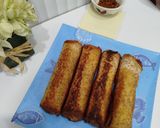 Foto langkah ke 3 dari resep Roti Tawar Gulung Abon.
