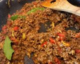 A picture of step 3 of South African Curry mince.
