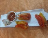 A picture of step 9 of Momos in fish design.