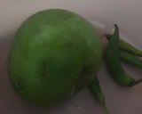 A picture of step 1 of Paudina chutney with carry.