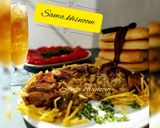 عکس مرحله 3 از دستور خوراک زبان با سس قارچ