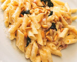 Foto del paso 5 de la receta: Macarrones con Panceta y salsa pesto a mi estilo
