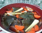 Gambar langkah 2 resipi Ketam masak lemak.