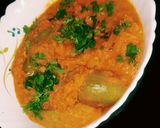 A picture of step 5 of Striped pear gourd or Pointed Gourd(parval) Curry.