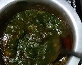 A picture of step 4 of Palak Gosht.