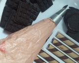 A picture of step 5 of Chocolate 🍫 loaded cake.
