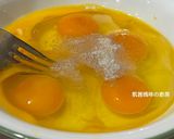 A picture of step 3 of Chive and Rice Paper Egg Pancakes.