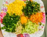 Hình bước làm 3 của món Gà sốt bắp + rau, củ, quả nướng keto