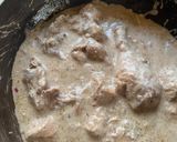 A picture of step 5 of Chicken Qorma.