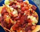 A picture of step 7 of Tostilocos.