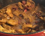 Une image de l'étape 13 de Échine de porc caramélisée aux épices,ail et tomates séchées.