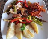 Foto del paso 8 de la receta: Almuerzo, muy vegetariano. Pero con mucho sabor...😉👍