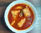 A picture of step 5 of Bombil Traditional curry.
