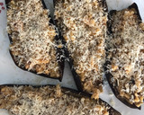 Foto del paso 6 de la receta: Berenjenas rellenas de arroz, atún y queso (en freidora de aire)