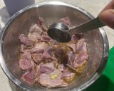 A picture of step 2 of Stir fried chicken gizzards with lemon sauce🍋.